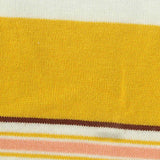Yellow Horizontal-Stripe Jersey Knit, Cotton-Poly — texture