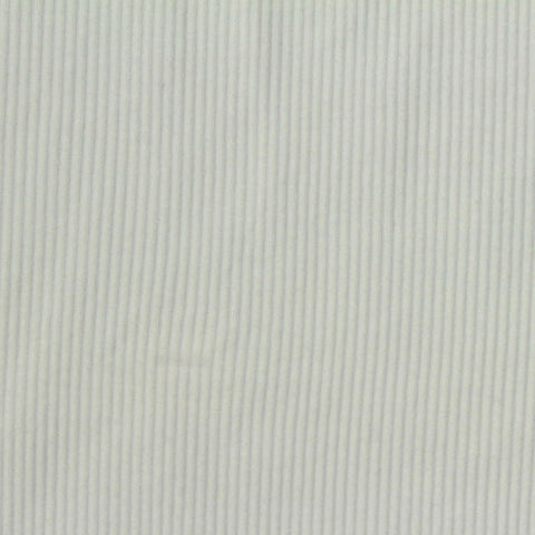 Light Grey Vertical-Stripe Rib Knit, Cotton-Poly