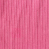 Viscose Stretch Rib Knit Fabric, 260 gsm, 135 cm — Pink