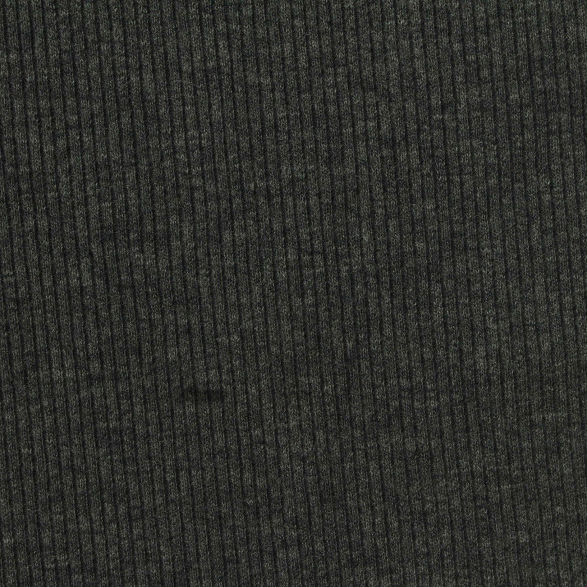 Heather Cotton Polyester Stretch Rib Knit Fabric, 350 gsm, 109 cm — Grey