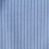 Polyester Viscose Stretch Rib Knit Fabric, 260 gsm, 127 cm — Blue — texture