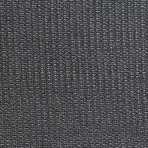 Dark Grey Heathered-Marl Rib Knit, Polyester, 350 gsm