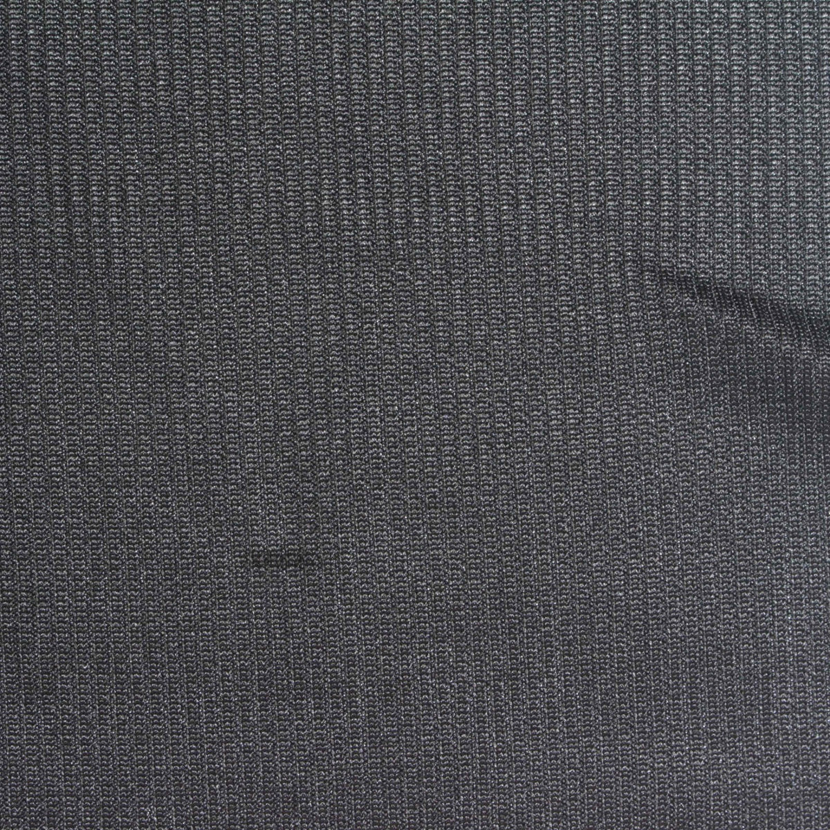Dark Grey Heathered-Marl Rib Knit, Polyester, 350 gsm
