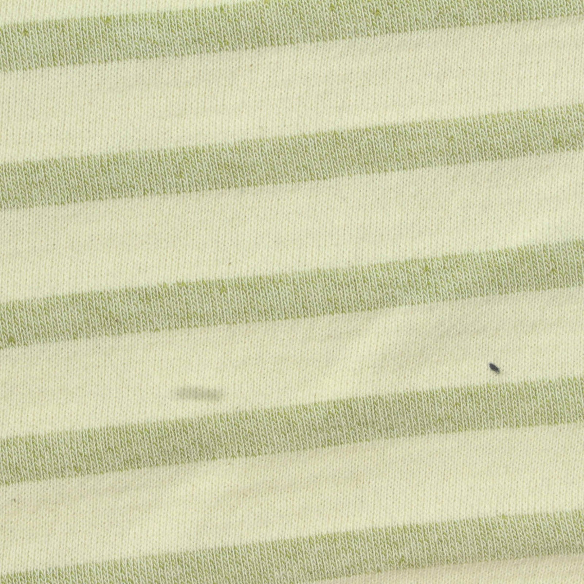 Light Cream Horizontal-Stripe French Terry, Cotton
