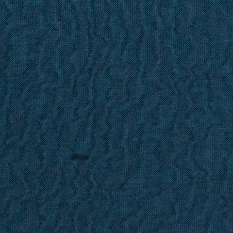 Brushed Cotton Polyester French Terry Fabric, 220 gsm, 165 cm — Navy