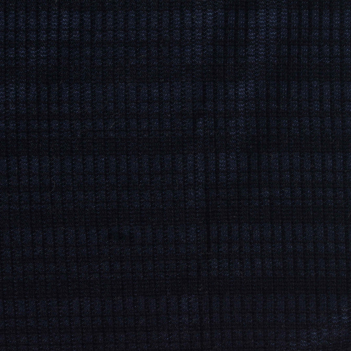 Striped Viscose Polyester Stretch Rib Knit Fabric, 250 gsm, 157 cm — Navy