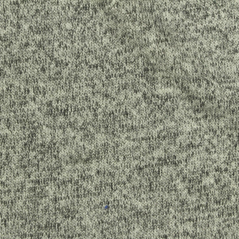 Dark Grey Heathered-Marl Chunky Knit, Viscose-Poly, 190 gsm