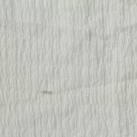 Polyester Stretch Crepe Fabric, 155 gsm, 165 cm — White
