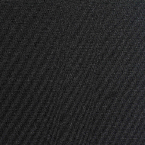Washed Polyester Modal Stretch Scuba Knit Fabric, 380 gsm, 158 cm — Black