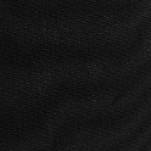 Acetate Polyester Stretch Scuba Knit Fabric, 250 gsm, 140 cm — Black