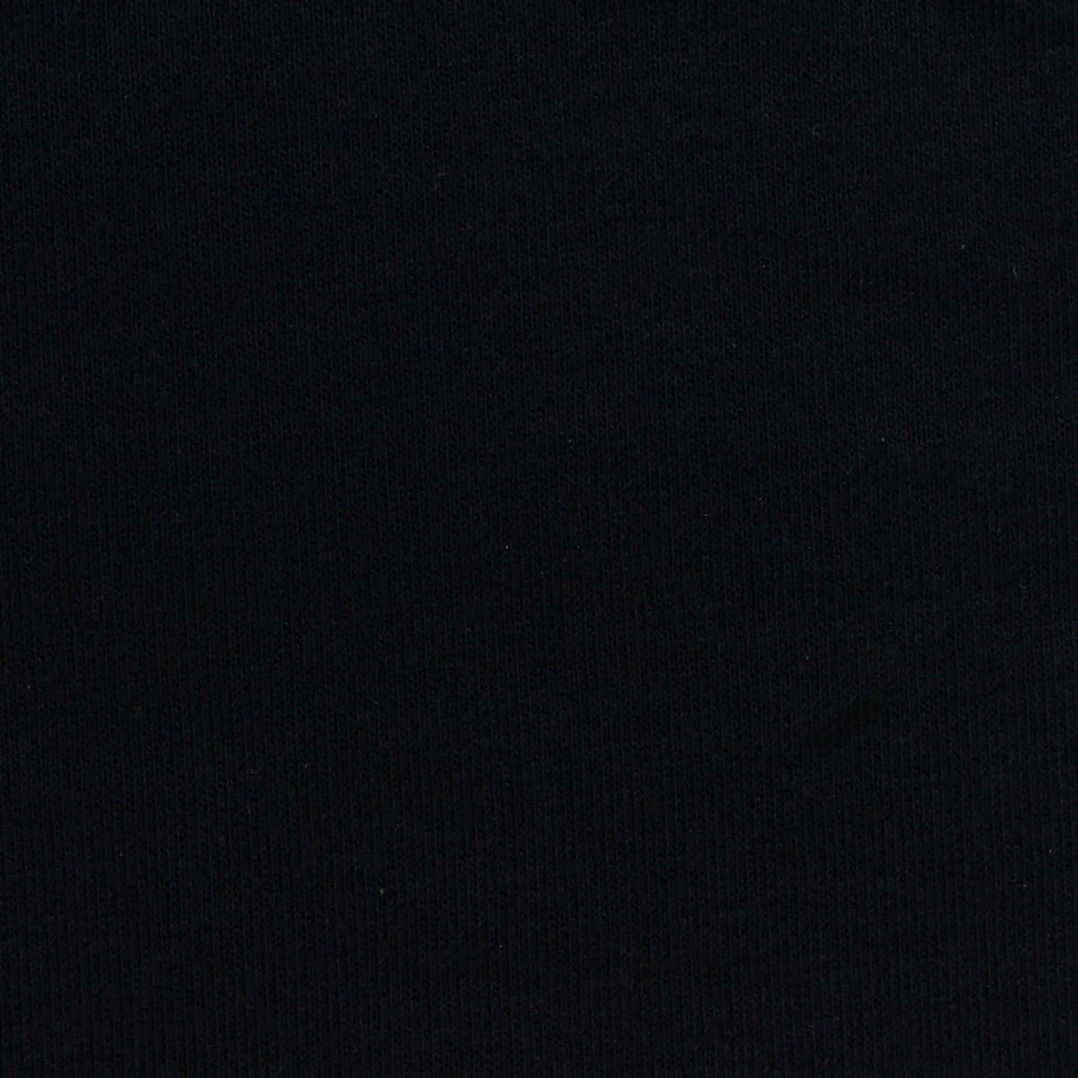 Brushed Cotton Polyester French Terry Fabric, 270 gsm, 185 cm — Black
