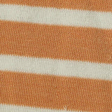 Orange Horizontal-Stripe French Terry, Cotton-Poly — texture