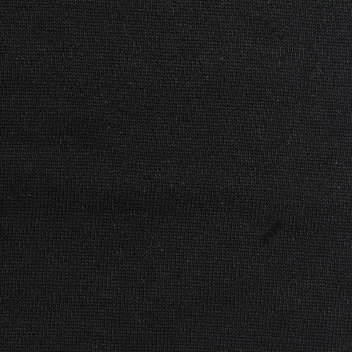 Cotton Polyester Stretch Rib Knit Fabric, 360 gsm, 185 cm — Black