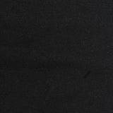 Cotton Polyester Stretch Rib Knit Fabric, 360 gsm, 185 cm — Black