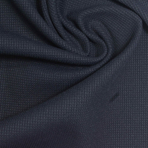 Nylon Stretch Waffle Knit Fabric, 230 gsm, 155 cm — Navy