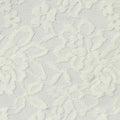 Cream Floral Lace, Nylon, 140 gsm