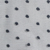 Black Polka-Dot Mesh, Polyester — texture