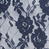 Navy Floral Lace, Nylon — texture