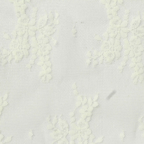Cream Floral Lace, Nylon-Spandex
