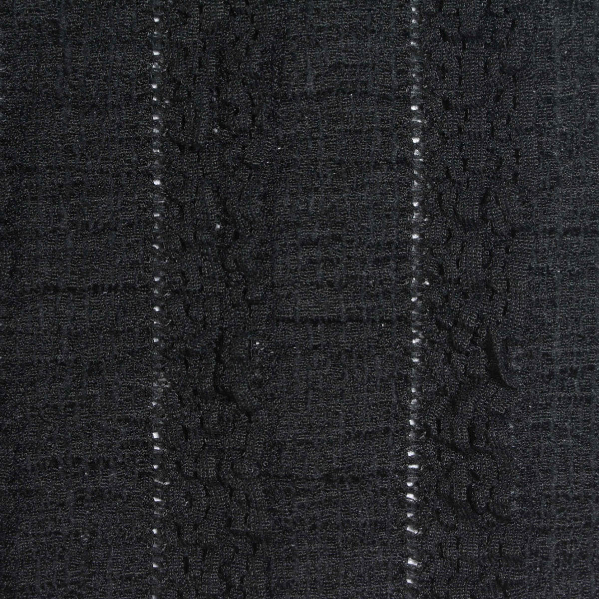 Black Lines Lace, Polyester