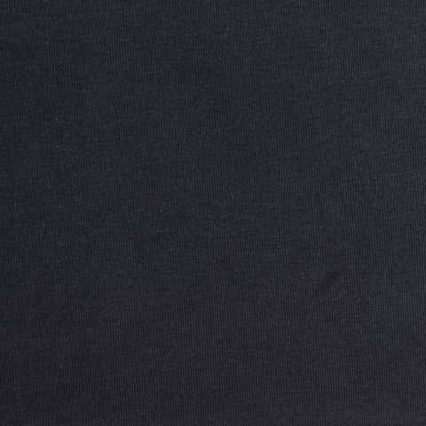 Cotton Polyester Jersey Knit Fabric, 200 gsm, 165 cm — Black, ref EF-266235