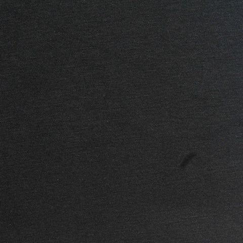 Cotton Modal Stretch Jersey Knit Fabric, 155 gsm, 165 cm — Black