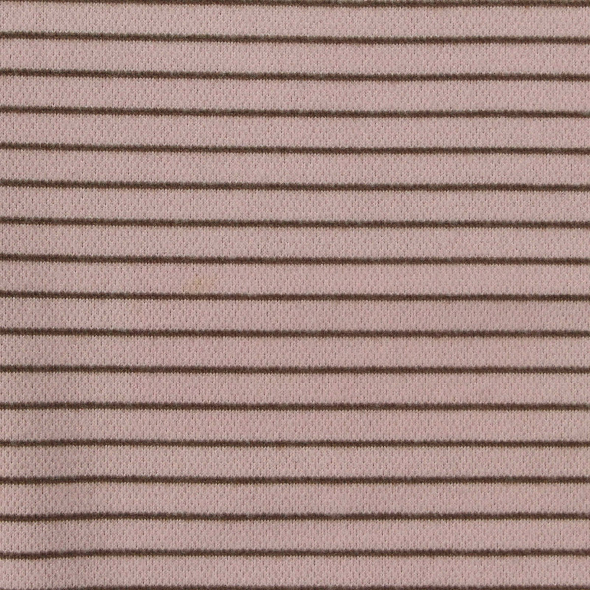 Brown Horizontal-Stripe Birdseye Knit, Polyester, 280 gsm