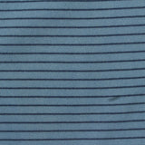 Dark Blue Horizontal-Stripe Birdseye Knit, Polyester