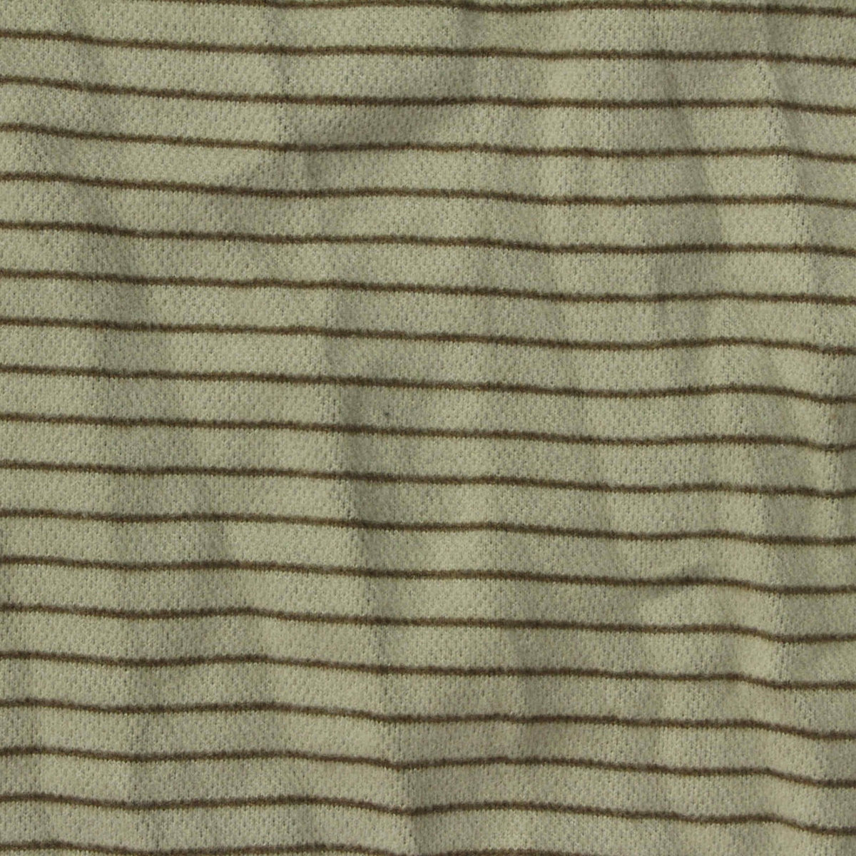 Brown Horizontal-Stripe Birdseye Knit, Polyester, 310 gsm