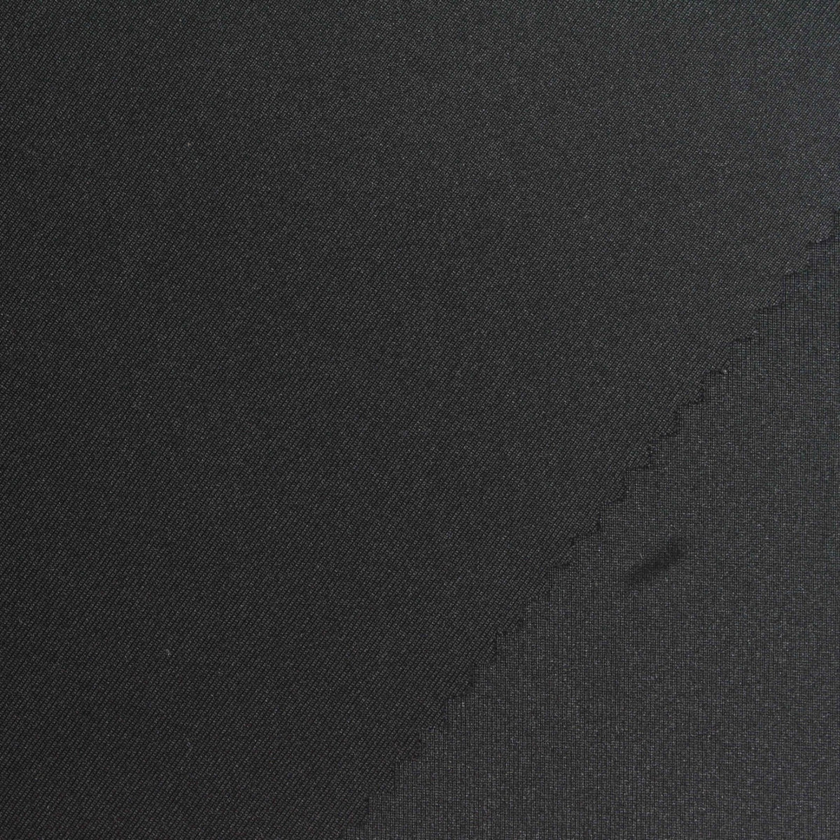 Polyester Stretch Scuba Knit Fabric, 295 gsm, 160 cm — Black