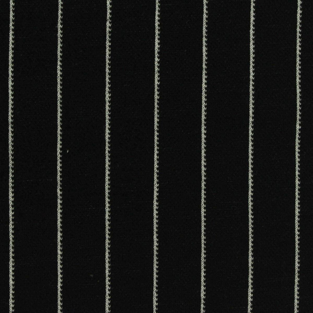 White Vertical-Pinstripe Jacquard, Poly-Viscose