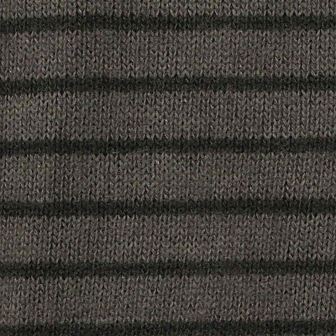 Dark Grey Horizontal-Stripe Chunky Knit, Viscose-Poly, 300 gsm