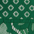 Green Floral Lace, Nylon-Cotton, 140 gsm