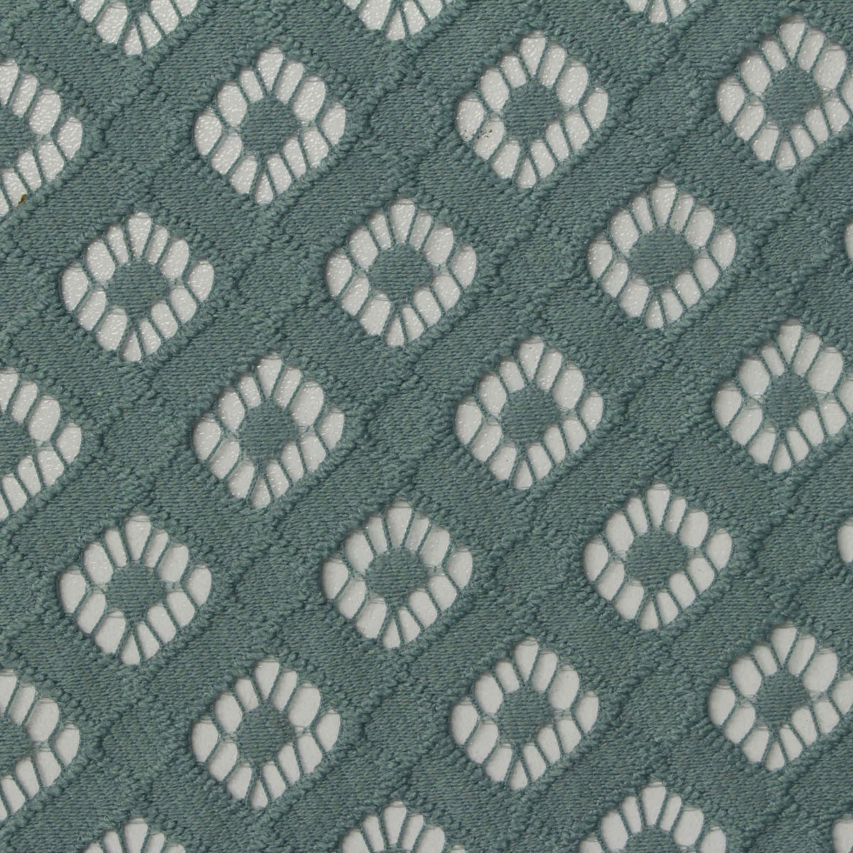 Nylon Cotton Lace Fabric, 140 gsm, 150 cm — Blue