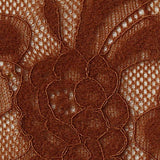 Brown Floral Lace, Nylon — texture