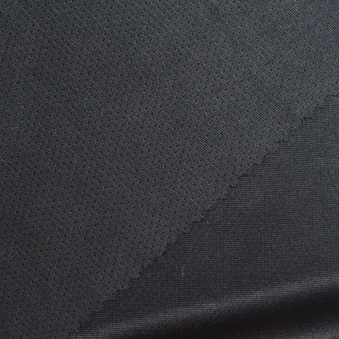 100% Polyester Birdseye Knit Fabric, 160 gsm, 160 cm — Grey
