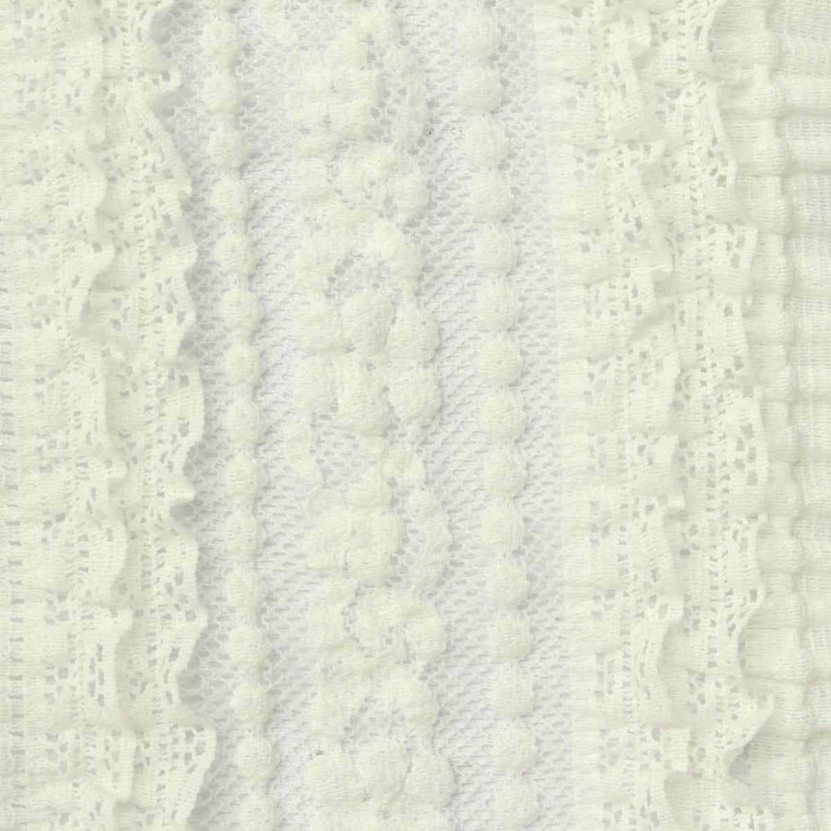 Cream Openwork Lace, Cotton-Nylon, 170 gsm