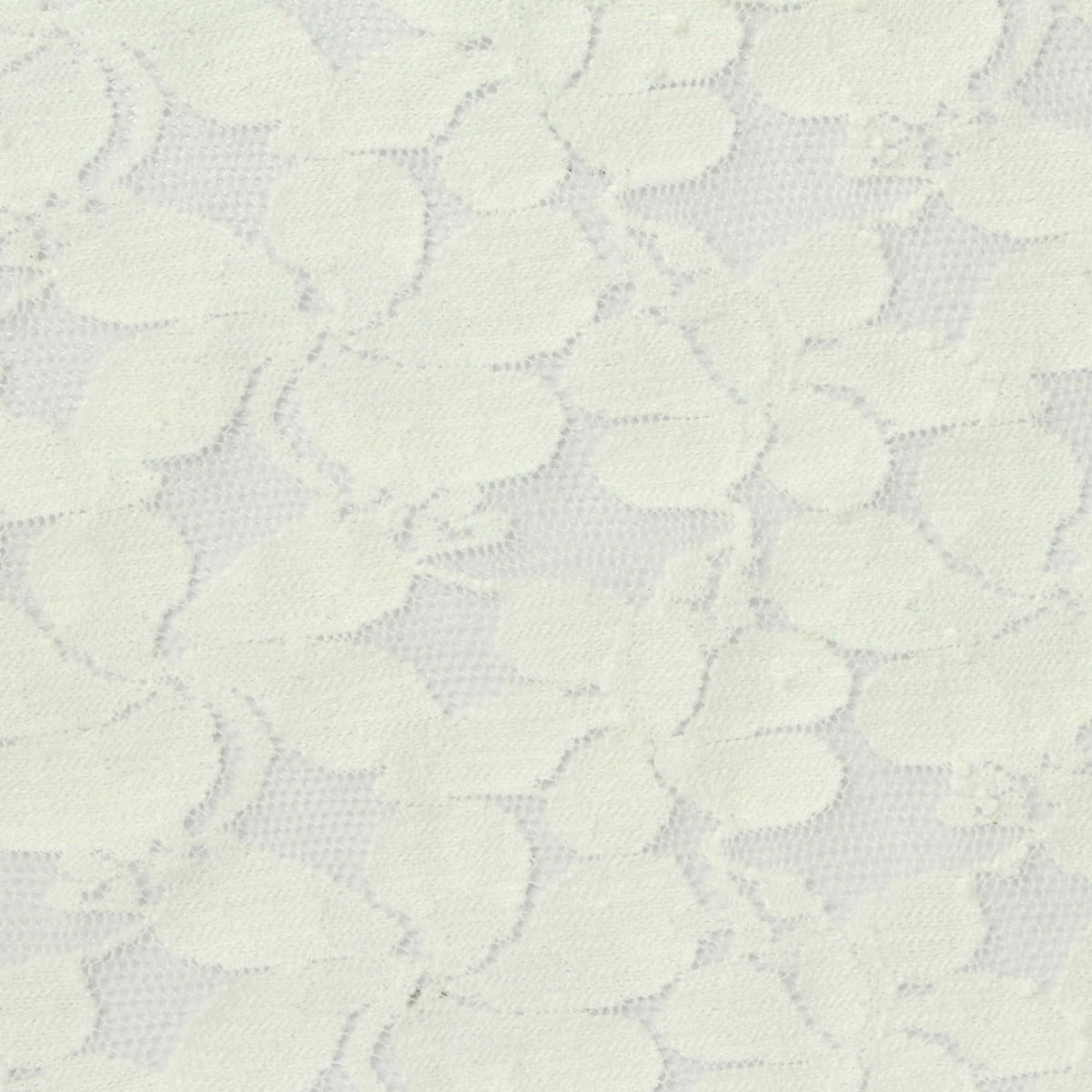 White Floral Lace, Viscose-Nylon