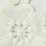 Off-White Floral Knit, Polyester — texture