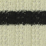 Black Horizontal-Stripe Rib Knit, Cotton-Poly — texture