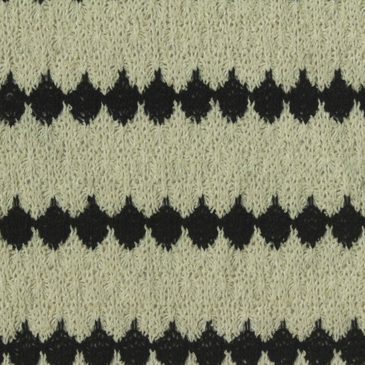 Black Diamond Rib Knit, Poly-Cotton