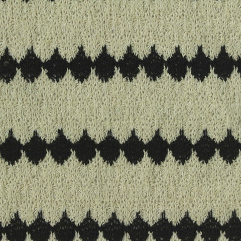 Black Diamond Rib Knit, Poly-Cotton