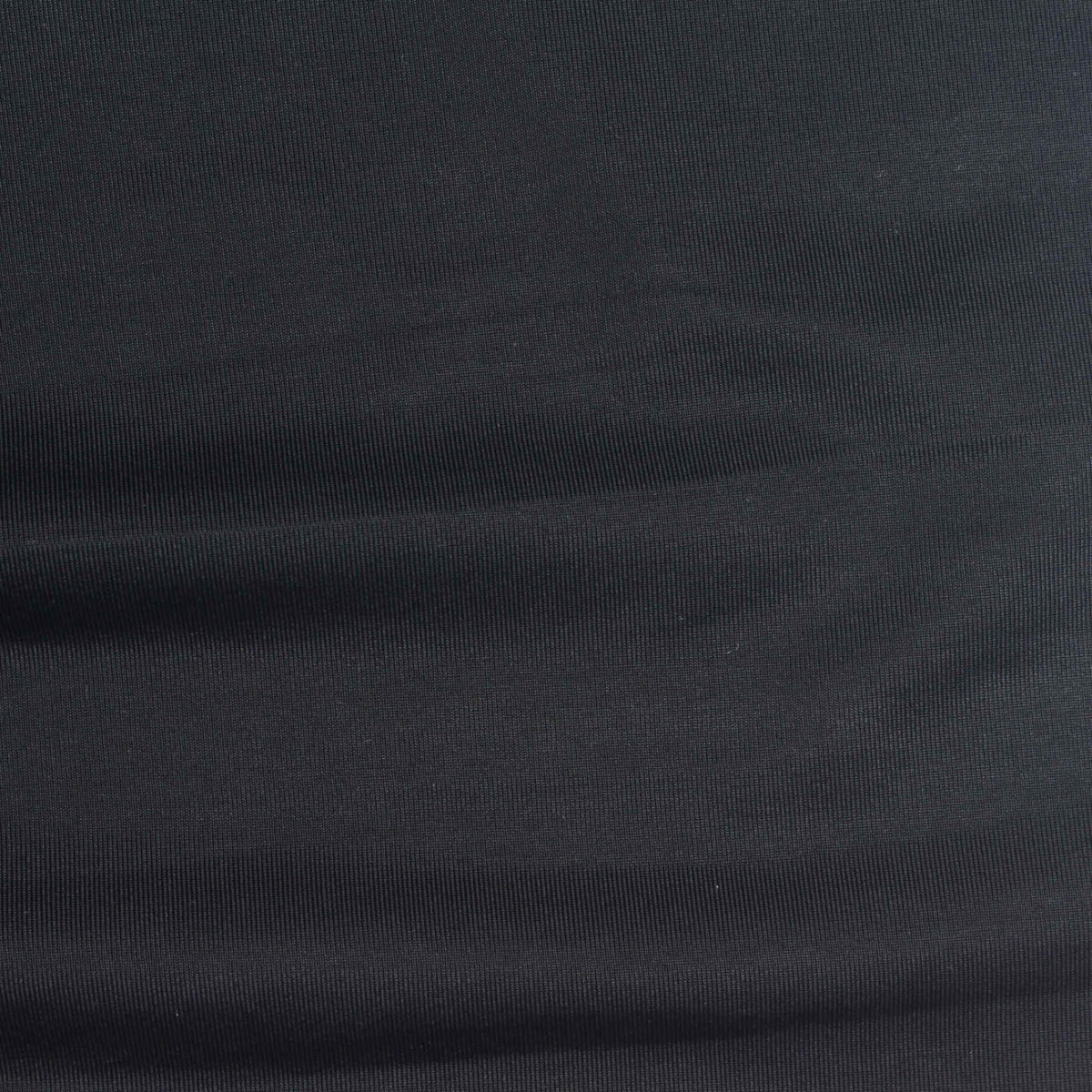 Nylon Stretch Jersey Knit Fabric, 195 gsm, 165 cm — Black