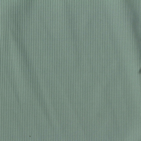 Nylon Stretch Rib Knit Fabric, 160 gsm, 135 cm — Green