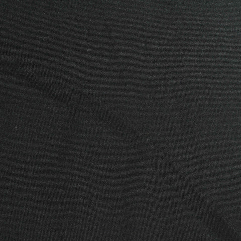 Polyester Stretch Milk Silk Knit Fabric, 120 gsm, 150 cm — Black