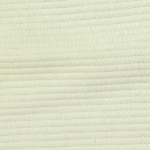 Striped Cotton Polyester Knit Fabric, 280 gsm, 170 cm — Beige