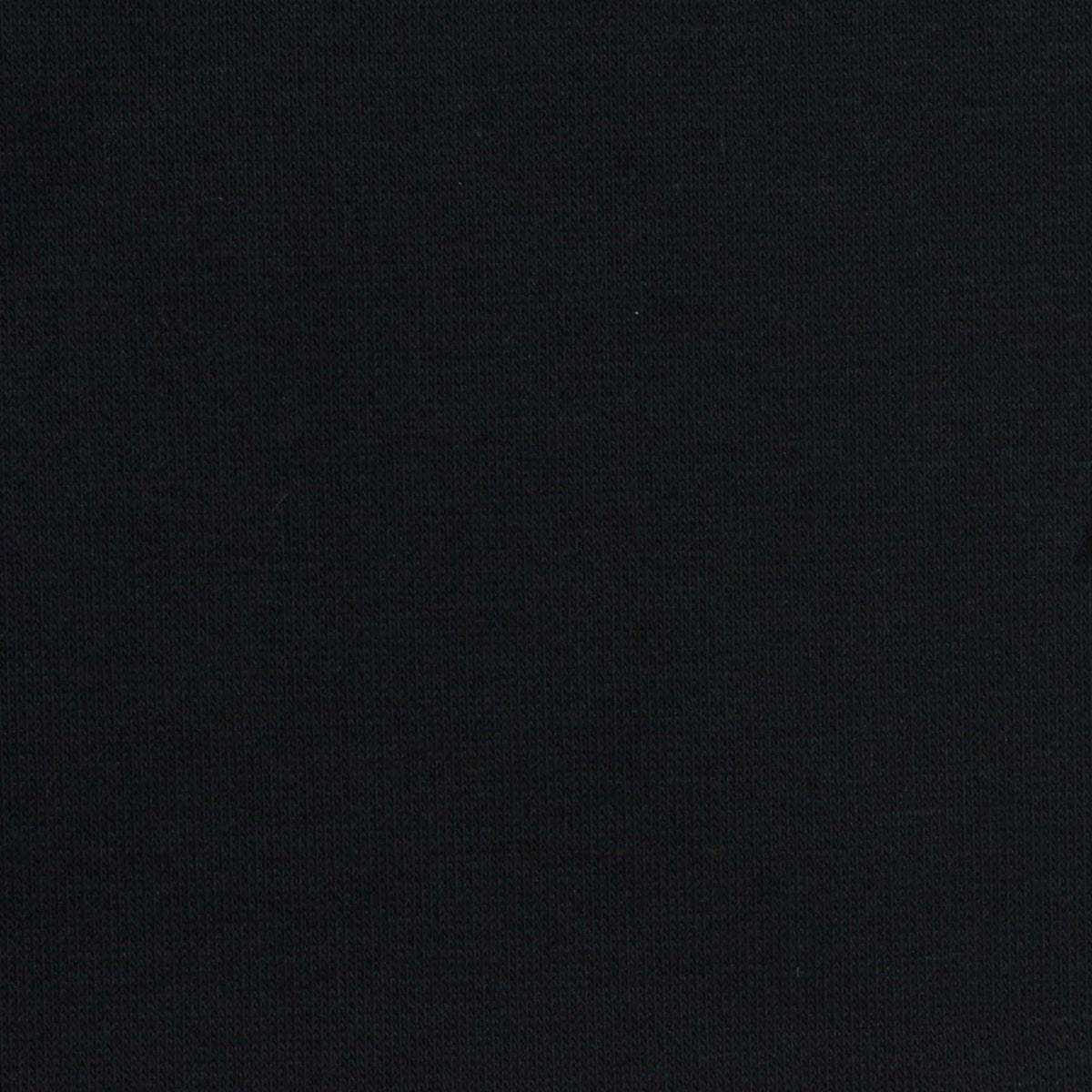 Brushed Cotton Polyester French Terry Fabric, 370 gsm, 160 cm — Black