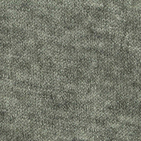 Grey-Green Heather Jersey Knit, Viscose-Poly