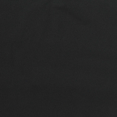 Brushed Nylon Stretch Interlock Knit Fabric, 300 gsm, 150 cm — Black