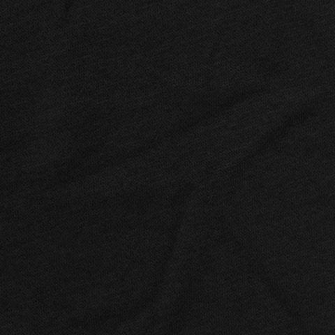 Cotton Polyester French Terry Fabric, 240 gsm, 165 cm — Black